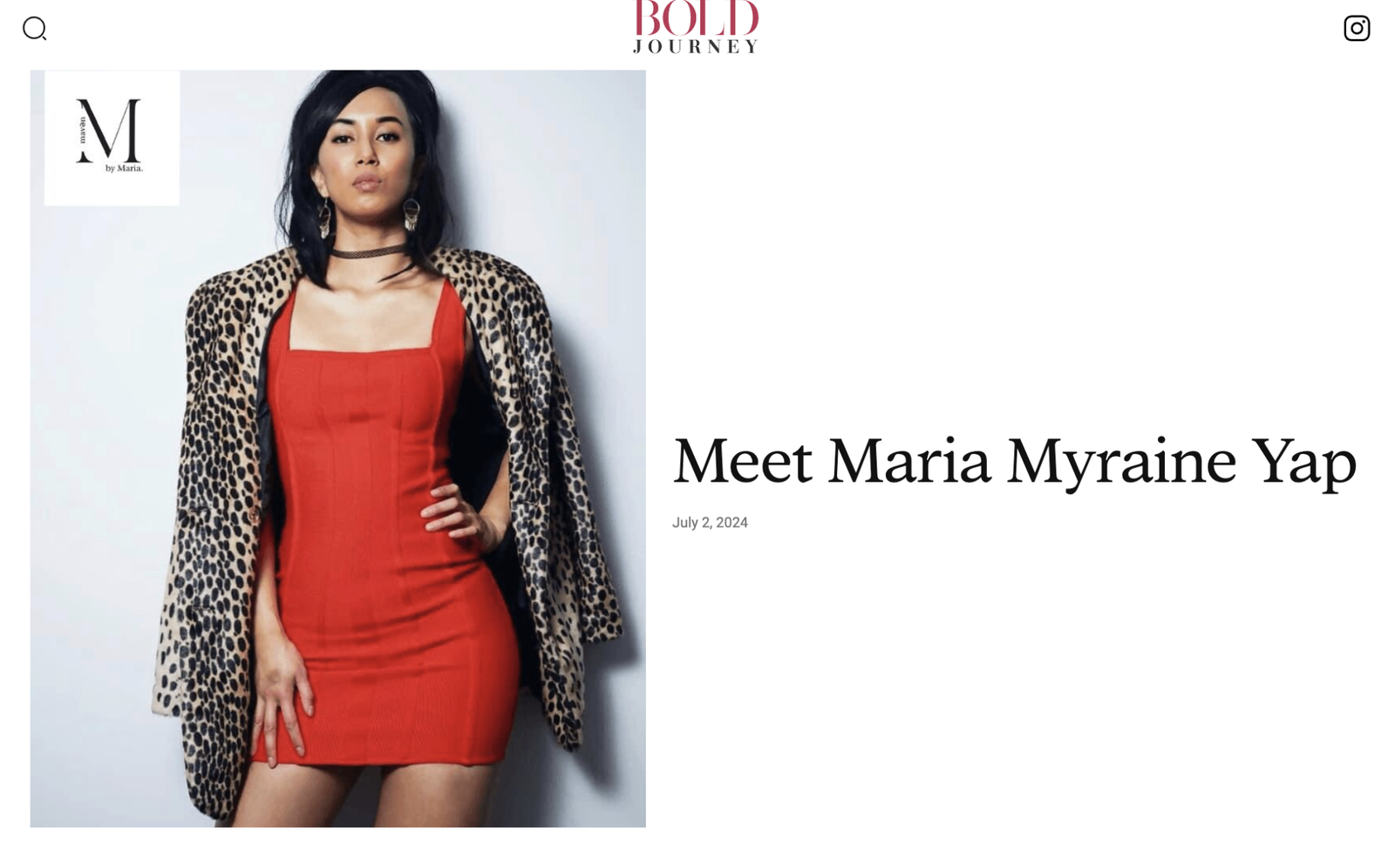 Bold Journey Interview of Maria Myraine